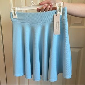 Light Blue Skater Skirt